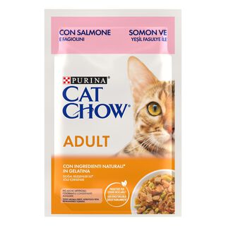 Cat Chow Saqueta de salmão para gatos